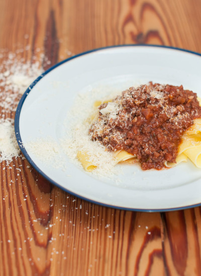 Receita: Pappardele à bolonhesa