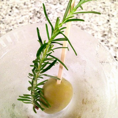 Drink Dry Martini Perfeito com Alecrim | Cozinha do João