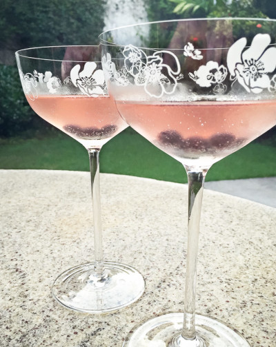 Drink refrescante Sangria de Prosecco com Blueberry | Cozinha do João