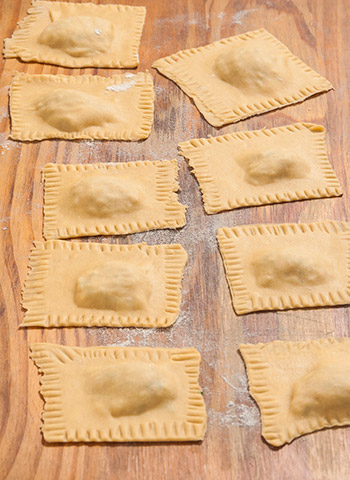 Ravioli de alcachofra e queijo brie | Cozinha do João