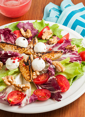 Salada de pera, nozes e queijo de cabra | Cozinha do João