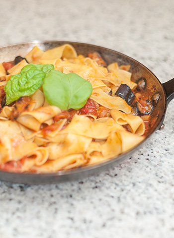 Receita: Pappardelle alla Norma | Cozinha do João