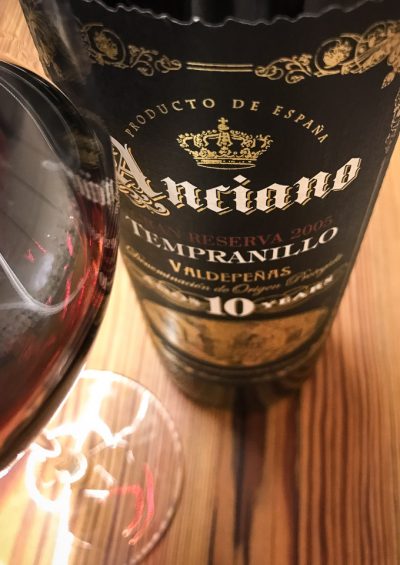 Anciano Tempranillo 10 anos, vendido pela evino | Cozinha do João