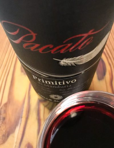 Primitivo di Manduria Pacato, vendido pela evino | Cozinha do João