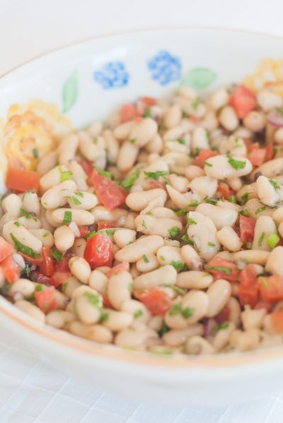 Receita de Salada de feijão branco | Cozinha do João