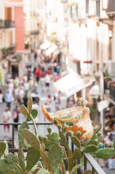 Corso Umberto na viagem para Sicília, na Itália: Taormina | Cozinha do João