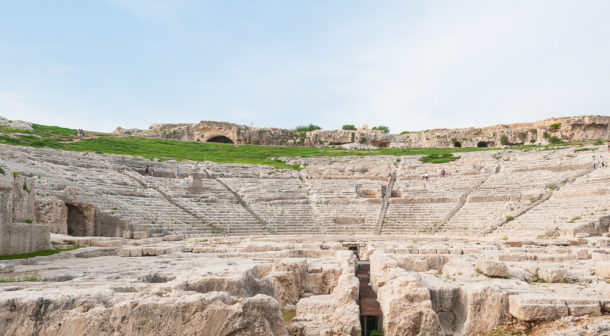 Anfiteatro Romano perto de Siracusa, na Sicília, Itália | Cozinha do João