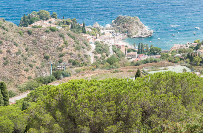 Viagem para Taormina, na Sicília, Itália: teleférico para a praia | Cozinha do João