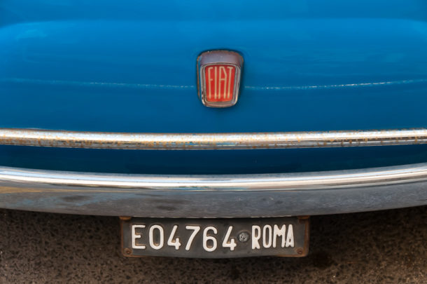 Carro Fiat em Roma, Itália | Cozinha do João
