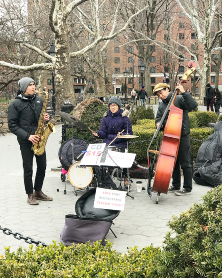 Jazz no Washington Square Park | Cozinha do João